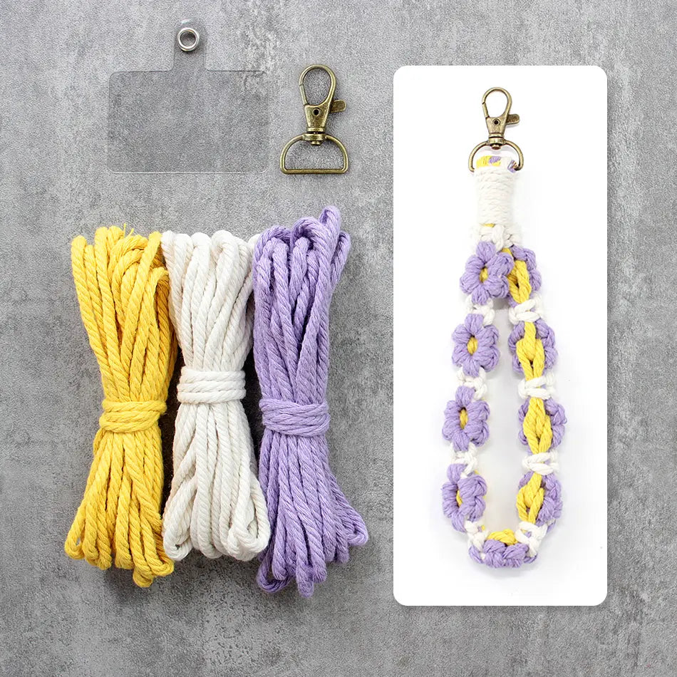 Macrame Kit for Beginners | DIY Daisy Macrame Wristband Craft Kit