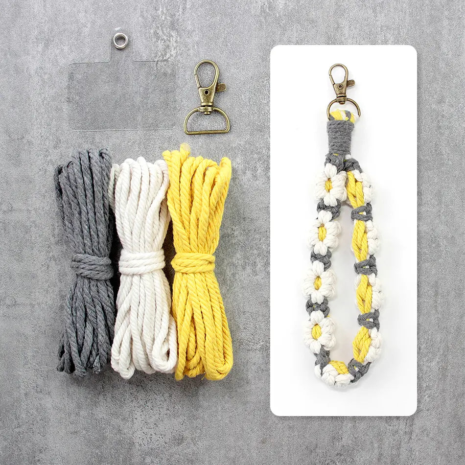 Macrame Kit for Beginners | DIY Daisy Macrame Wristband Craft Kit