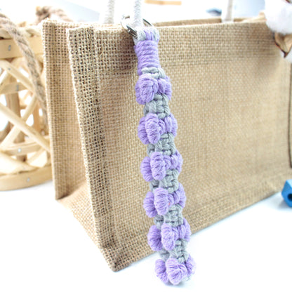 Bow Weaving Keychain Craft Kit Macrame Kit | Tutorial | Style-Adaptable | Keychain/Pendant/Bag Charm, Beginner DIY Set