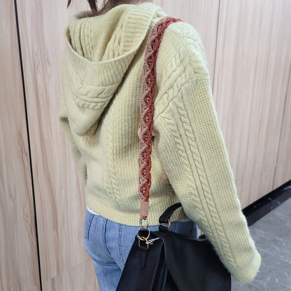 Macrame Kit Diagonal Curl Knot Phone Lanyard/Keychain Kit | Dopamine Contrast Colors | Camera Strap/Bag Strap | Beginner-Friendly