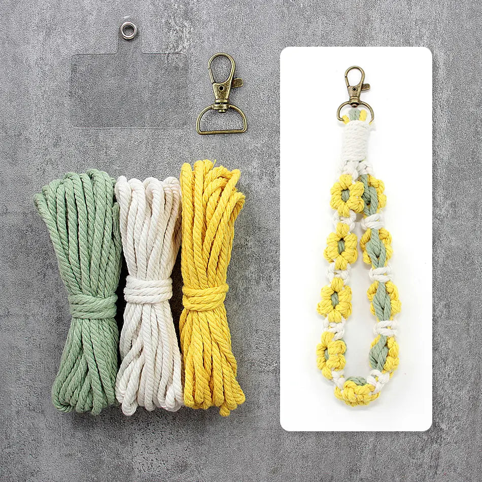 Macrame Kit for Beginners | DIY Daisy Macrame Wristband Craft Kit