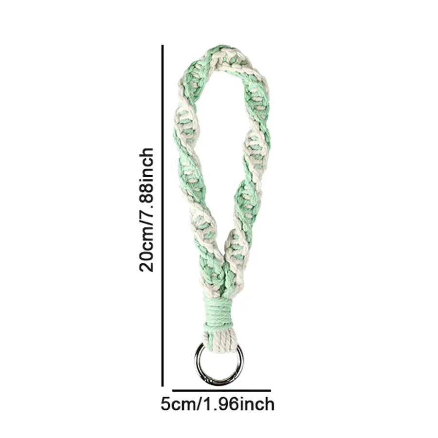 Macrame Kit for Beginners | DIY Twisted Knot Macrame Wrist Keychain Craft Kit