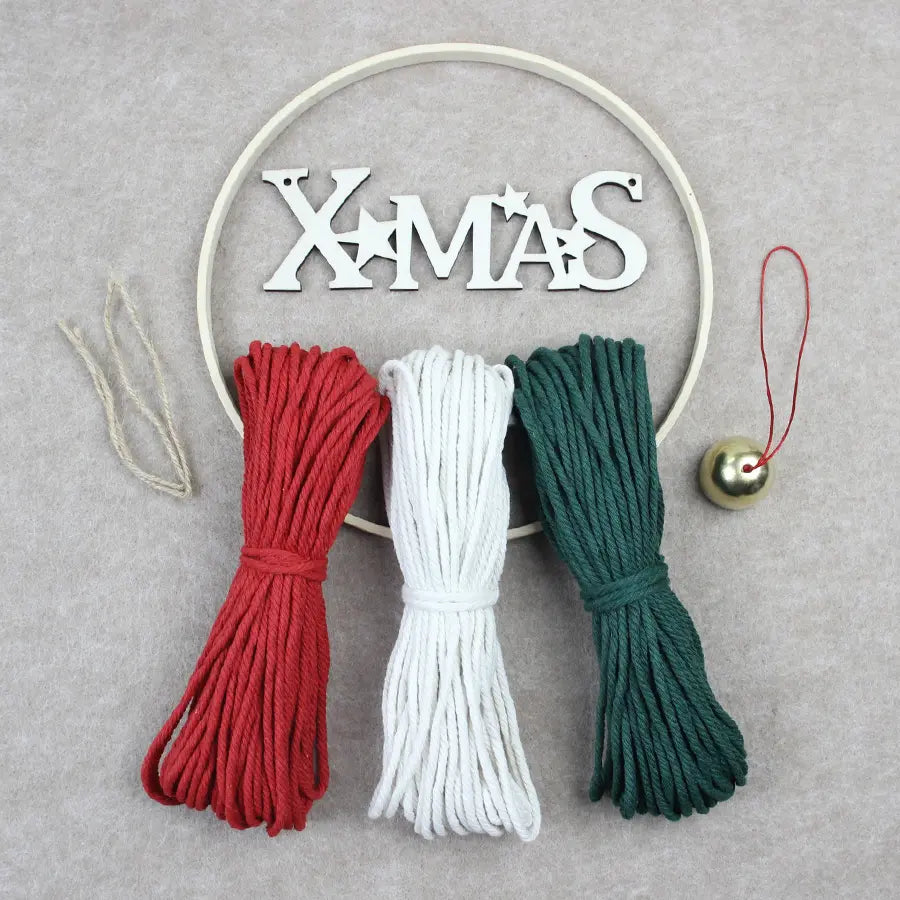 Macrame Kit for Beginners | DIY Christmas Wreath Macrame Craft Kit