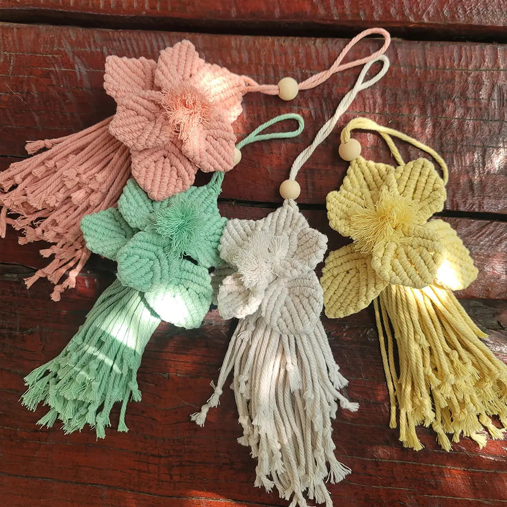 Macrame Kit for Beginners | DIY Boho Flower Macrame Ornament Kit