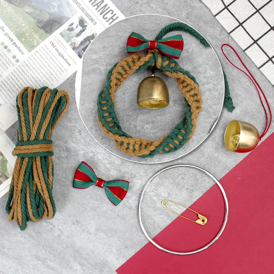Macrame Kit for Beginners | DIY Christmas Wreath Macrame Craft Kit