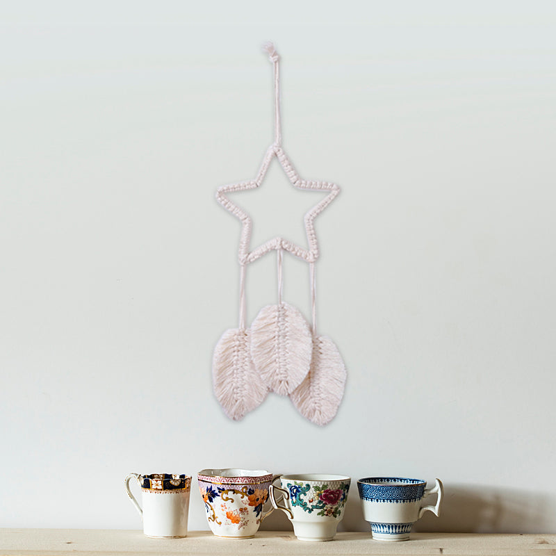 Macrame Kit Star Dreamcatcher Weaving Kit | Bohemian Style | Minimalist & Elegant | Bedroom/Window Decor | Beginner-Friendly