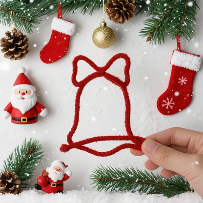 Macrame Kit Wire Christmas Pattern Weaving Kit | Multi-Shape Option | Single/Combined Making | Tabletop Decor | Beginner-Friendly