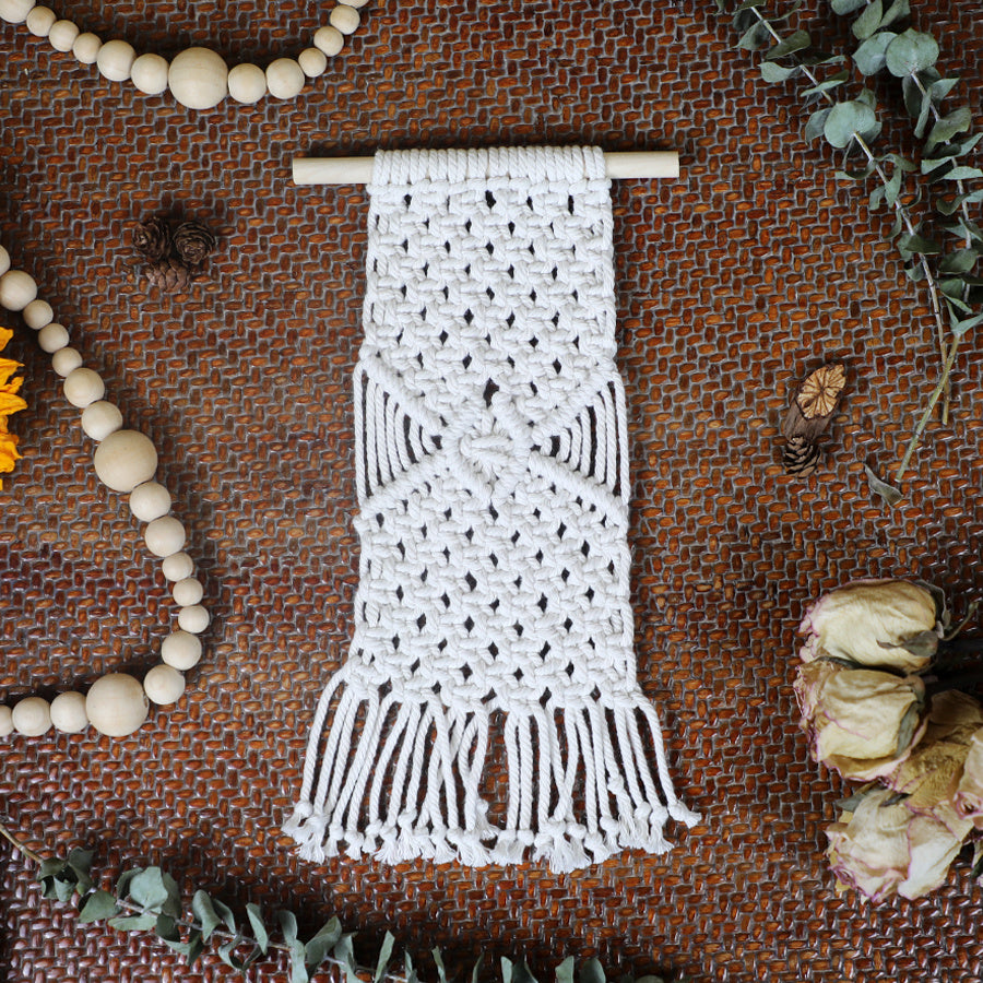 Bohemian Style Tapestry Weaving Kit Macrame Kit ，Bedroom/Living Room/Hallway Decor| Easy to Make | DIY Gift | Beginner DIY Set