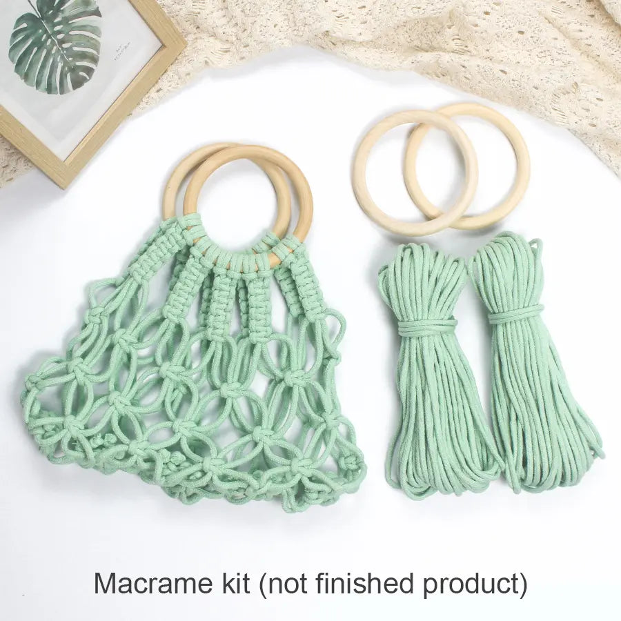 Macrame Kit for Beginners | DIY Hollow Macrame Tote Bag Craft Kit