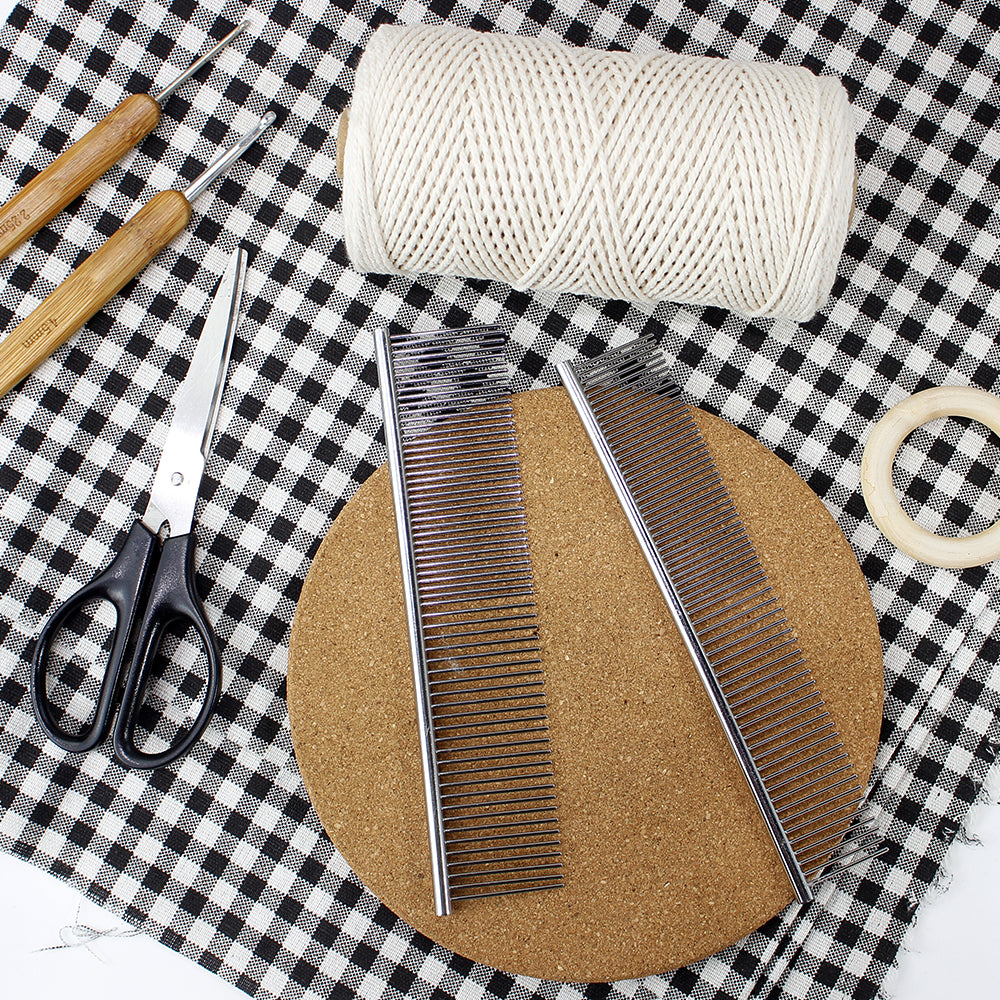 Stainless Steel Macrame Comb - Fringe Comb for DIY Weaving Crafts | Handmade Accessory