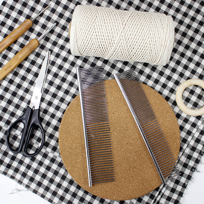 Stainless Steel Macrame Comb - Fringe Comb for DIY Weaving Crafts | Handmade Accessory