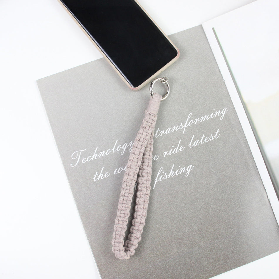 6-Piece Keychain Macrame DIY Kit - Handmade Weaving Supplies with English Tutorial | Craft Set for Multiple Keychains