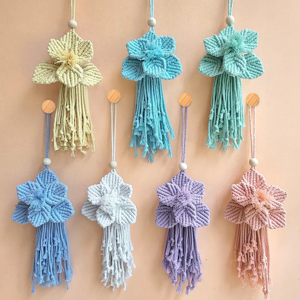 Macrame Kit for Beginners | DIY Boho Flower Macrame Ornament Kit