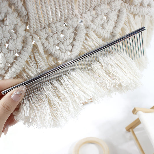 Stainless Steel Macrame Comb - Fringe Comb for DIY Weaving Crafts | Handmade Accessory