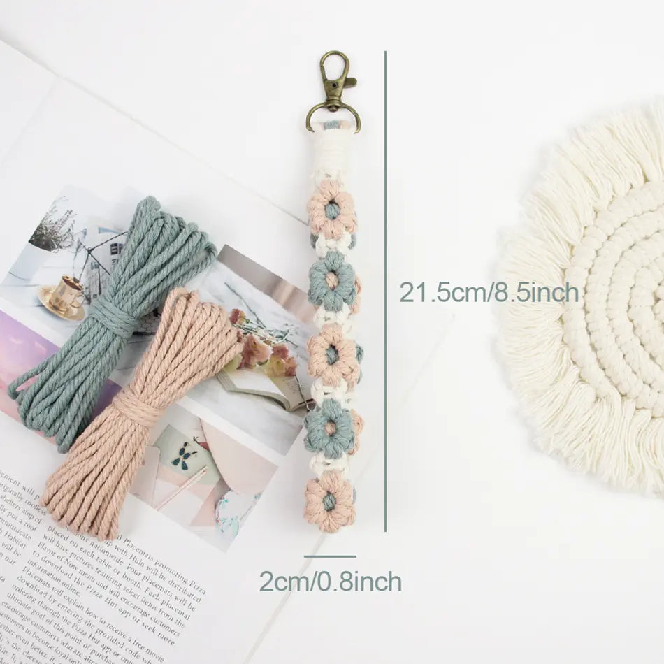 Macrame Kit for Beginners | DIY Daisy Macrame Wristband Craft Kit