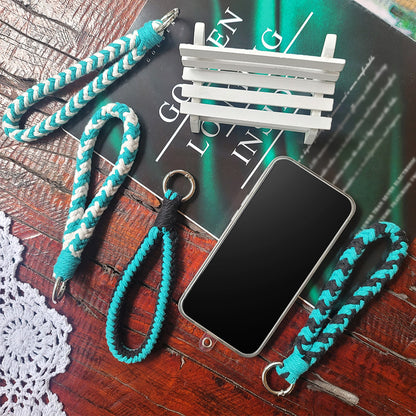 8-Strand Bracelet/Keychain Weaving Kit Macrame Kit | Multi-Contrast Colors | Phone Pendant/Bracelet | Beginner DIY Set