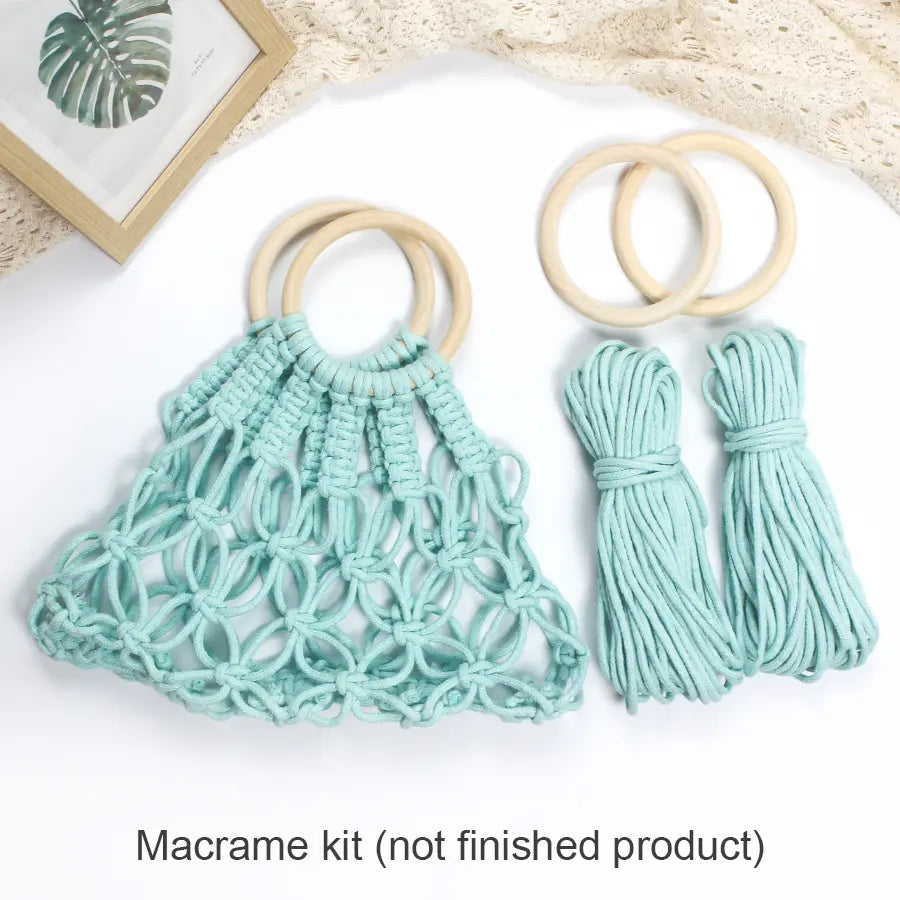 Macrame Kit for Beginners | DIY Hollow Macrame Tote Bag Craft Kit