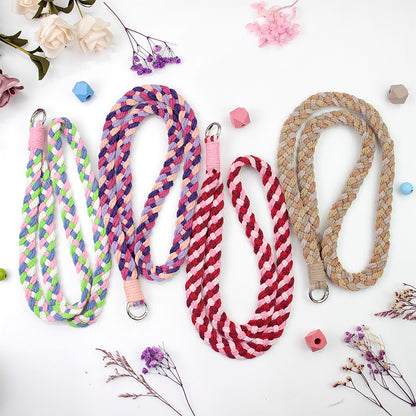 4-Strand Braid Lanyard/Keychain Weaving Kit Macrame Kit | Multi-Colors | Simple Elegant | Anti-Lost Strap/Bag Charm | Beginner DIY Set