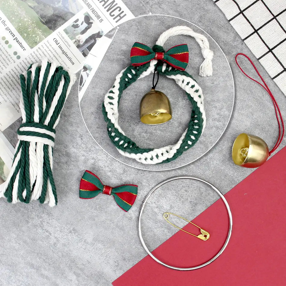 Macrame Kit for Beginners | DIY Christmas Wreath Macrame Craft Kit