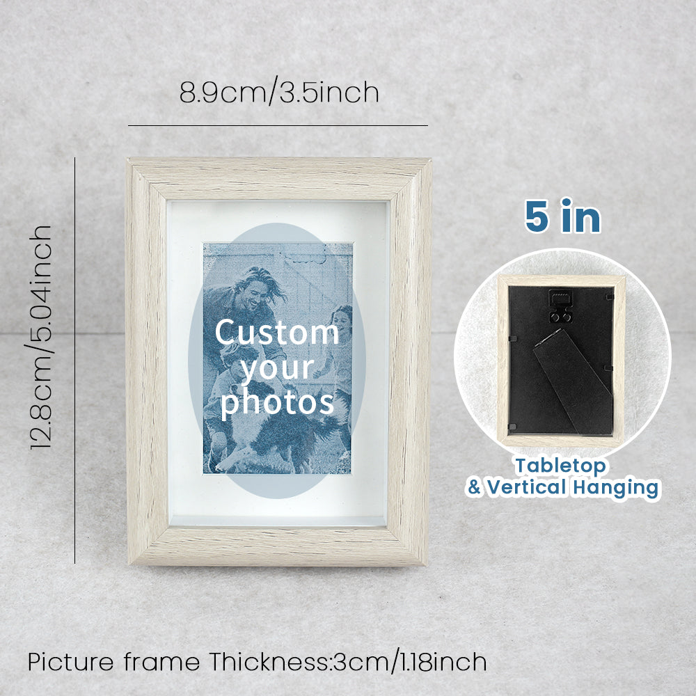 Custom Cyanotype Photo Print with Frame | Alternative Photographic Cyanotype Made From Your Photograph