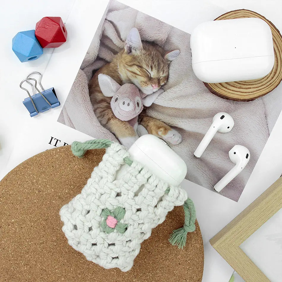 Macrame Kit for Beginners | DIY Daisy Macrame Earphone Storage Pouch Craft Kit