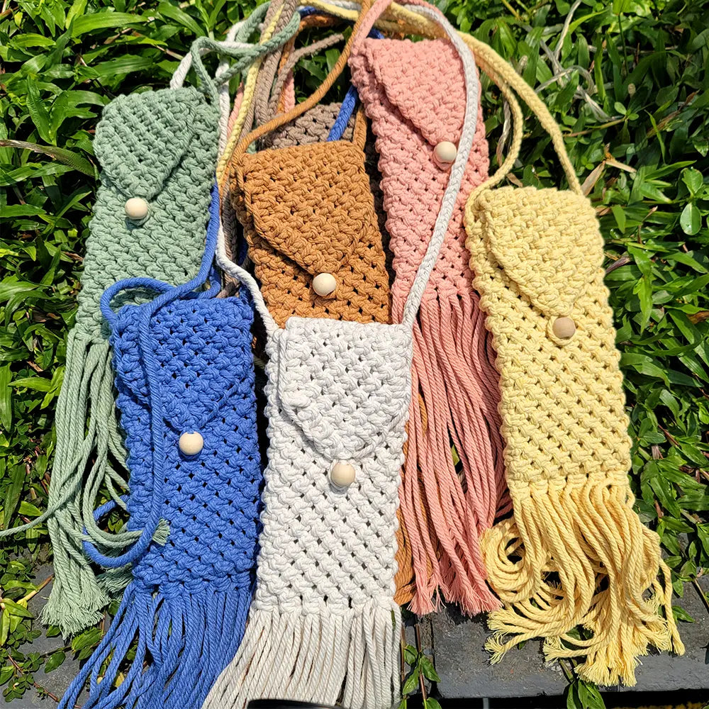 Macrame Kit for Beginners | DIY Macrame Cellphone Storage Bag Craft Kit