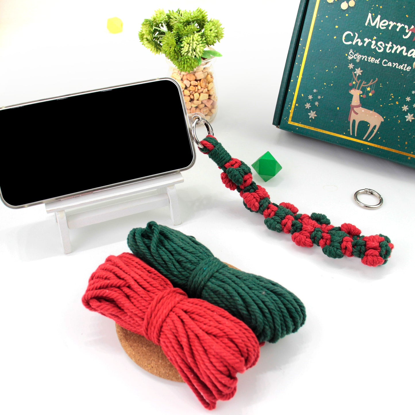 Bow Weaving Keychain Craft Kit Macrame Kit | Tutorial | Style-Adaptable | Keychain/Pendant/Bag Charm, Beginner DIY Set
