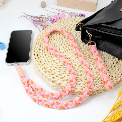 Macrame Kit 4-Strand Braid Keychain Combo Kit | Anti-Lost String/Bag Strap | English Tutorial | Beginner-Friendly | Handmade Gift