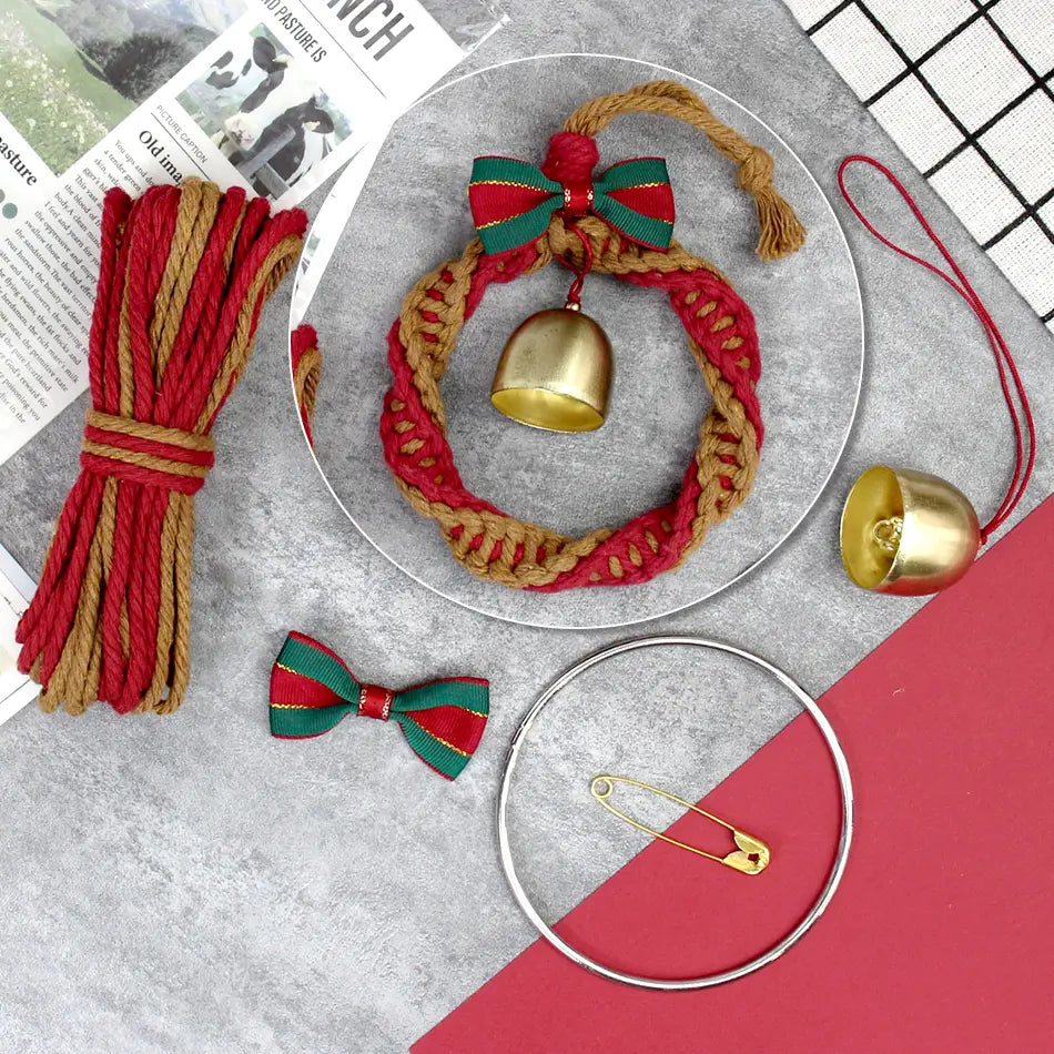 Macrame Kit for Beginners | DIY Christmas Wreath Macrame Craft Kit