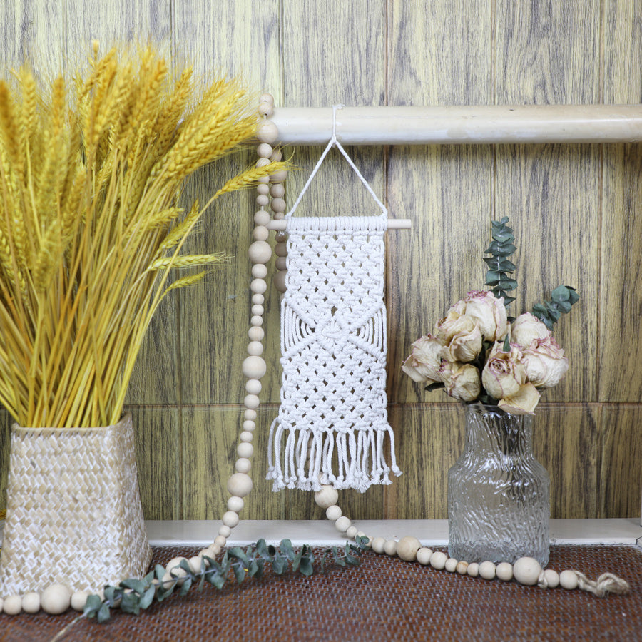 Bohemian Style Tapestry Weaving Kit Macrame Kit ，Bedroom/Living Room/Hallway Decor| Easy to Make | DIY Gift | Beginner DIY Set
