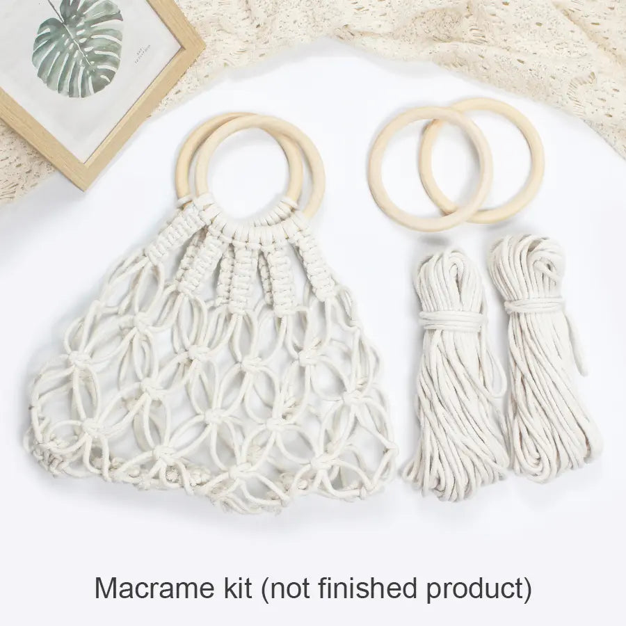 Macrame Kit for Beginners | DIY Hollow Macrame Tote Bag Craft Kit