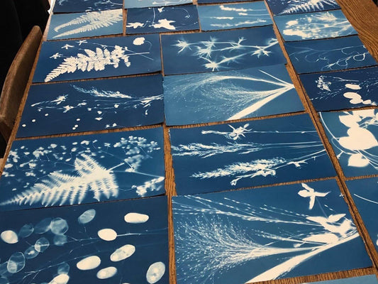 A6 DIY Cyanotype Refill Kit Cyanotype Set | 24 Sun Printing Sheets | Vintage Printing | Large-Capacity for Parent-Child/Workshops