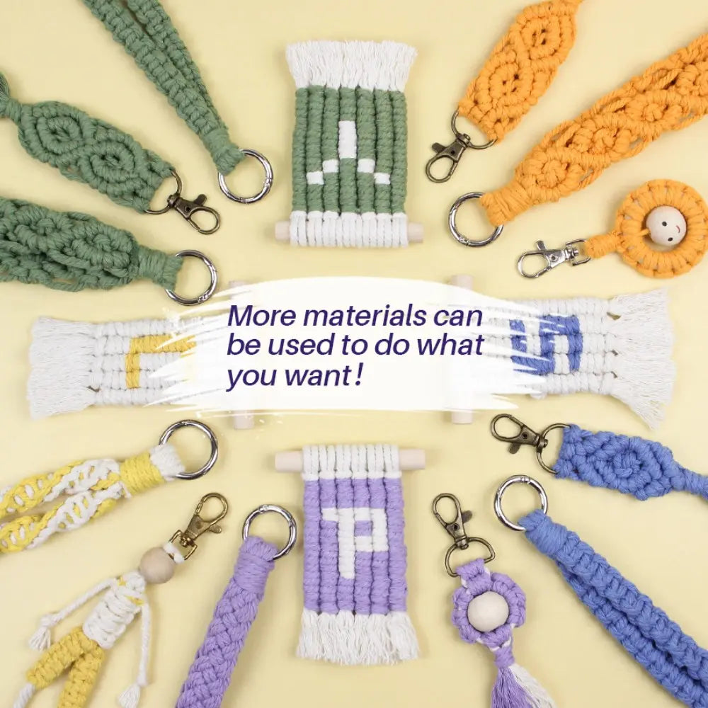 Macrame Kit for Beginners, Boho Multi-Style Macrame Combo Kit, Handmade Gift
