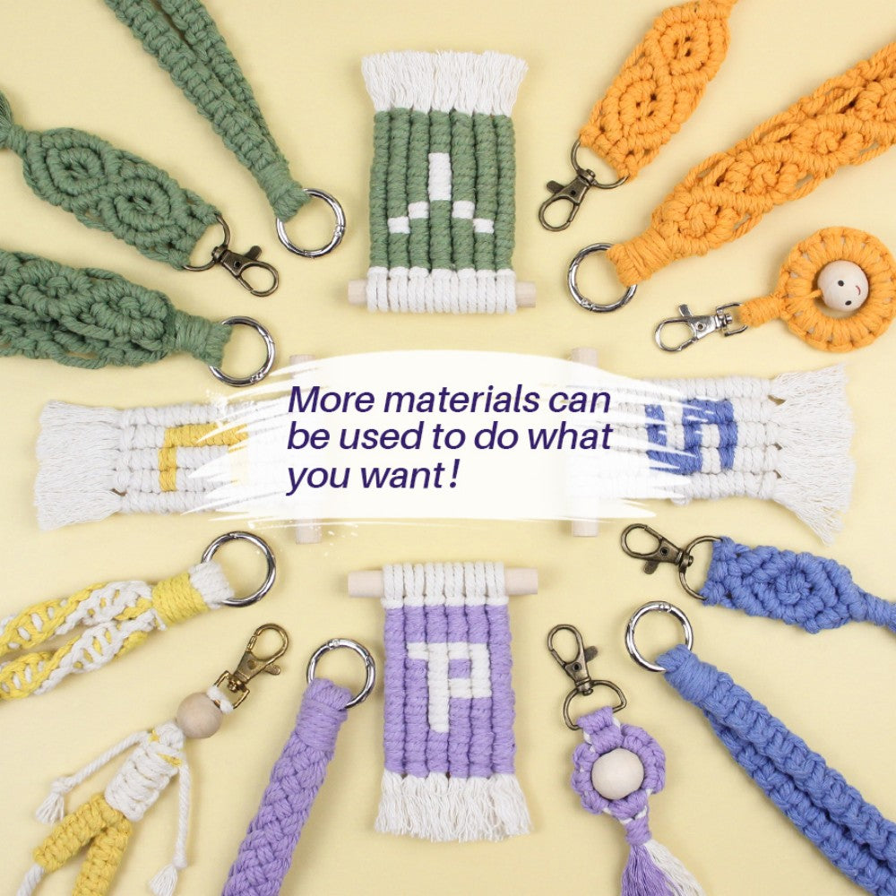 Gift Boxed Macrame DIY Kit - All-in-One Weaving Set with English Tutorial | Handmade Craft Gift Bundle