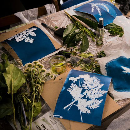 Cyanotype Set A6 DIY Cyanotype Refill | 12 Cyanotype Sheets | For Bookmarks/Postcards | Beginner-Friendly