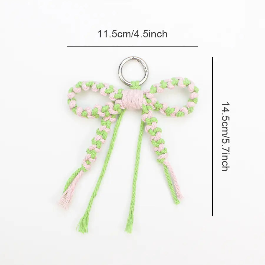 Macrame Kit for Beginners | DIY Bow Macrame Keychain Craft Kit
