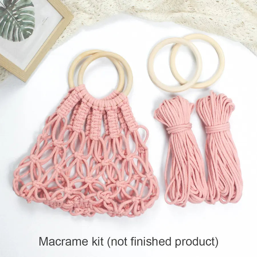 Macrame Kit for Beginners | DIY Hollow Macrame Tote Bag Craft Kit