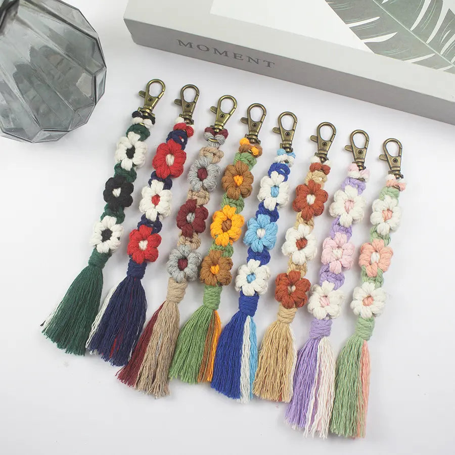 Macrame Kit for Beginners | DIY Daisy Macrame Keychain Craft Kit
