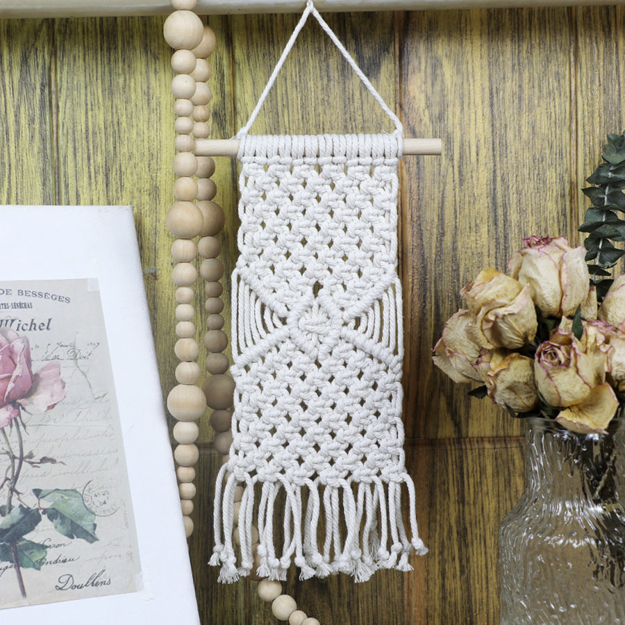 Bohemian Style Tapestry Weaving Kit Macrame Kit ，Bedroom/Living Room/Hallway Decor| Easy to Make | DIY Gift | Beginner DIY Set