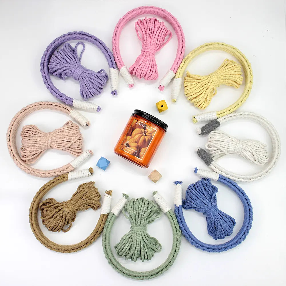 Macrame Kit for Beginners, Boho Hair Clip DIY Craft Kit, Vintage Ethnic Hair Accessory Making Set