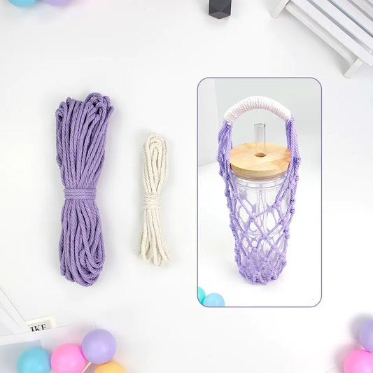 Macrame Kit for Beginners | DIY Macrame Water Bottle Mesh Holder Craft Kit