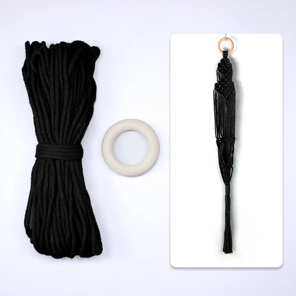 Macrame Kit for Beginners, Boho Plant Hanger DIY Kit, Home Garden Decor Gift