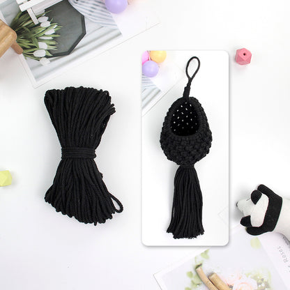 Mini Eggshell-Shaped Macrame Kit for Beginners - DIY Woven Hanging Basket, Home Decor Plant Hammock, Storage Basket,Mini Hanging Storage Basket, Home Plant Corner Decor