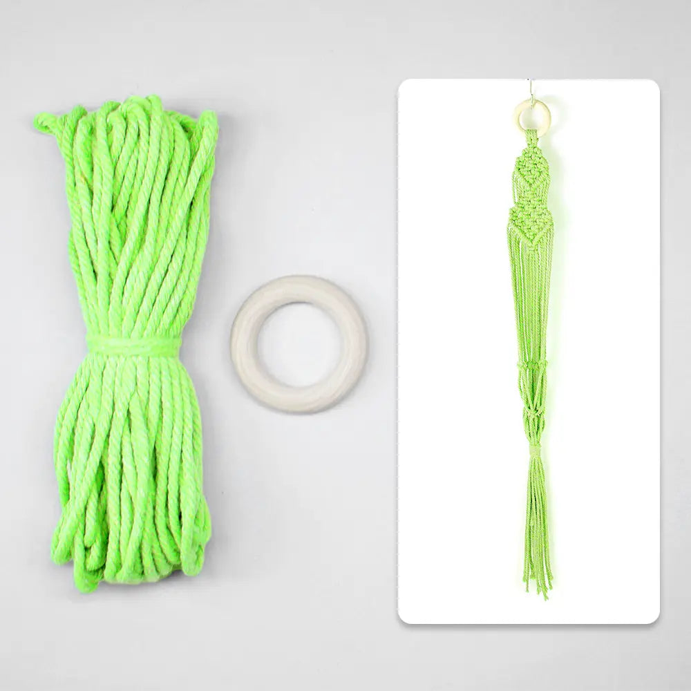 Macrame Kit for Beginners, Boho Plant Hanger DIY Kit, Home Garden Decor Gift