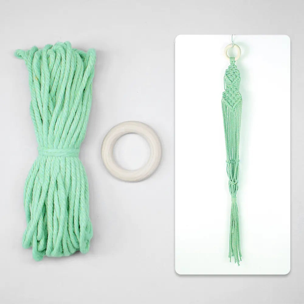 Macrame Kit for Beginners, Boho Plant Hanger DIY Kit, Home Garden Decor Gift