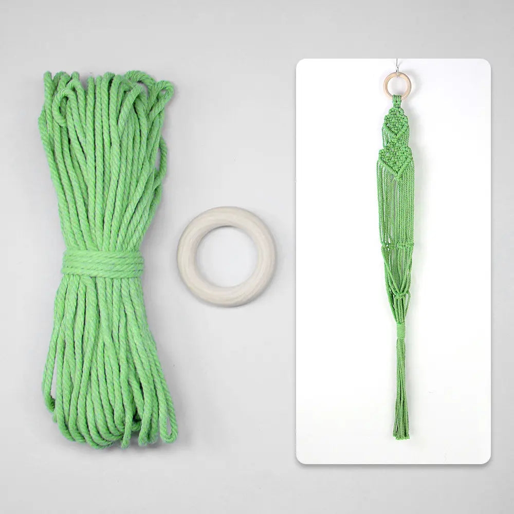 Macrame Kit for Beginners, Boho Plant Hanger DIY Kit, Home Garden Decor Gift