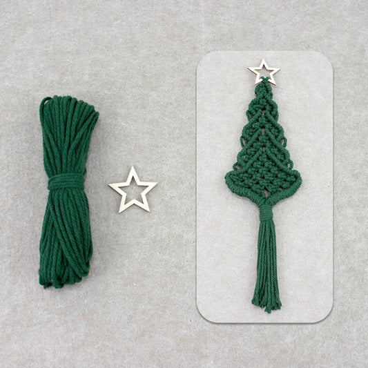 Macrame Kit for Beginners | DIY Christmas Tree Macrame Craft Kit