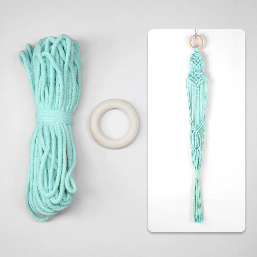 Macrame Kit for Beginners, Boho Plant Hanger DIY Kit, Home Garden Decor Gift