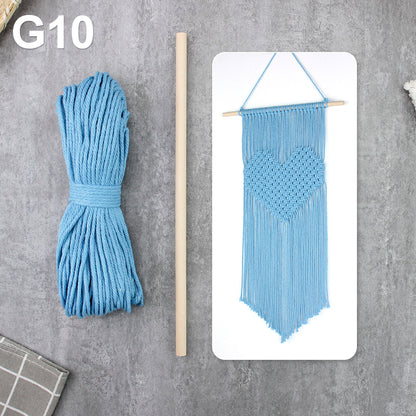 Macrame Kit Big Love Tapestry Weaving Kit | Flowing Fringes | Multi-Color Option | Valentine's Day DIY Gift | Beginner-Friendly/Living Room Decor