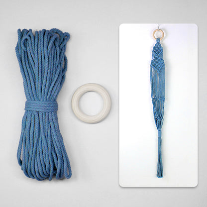 Macrame Kit Long Tassel Small Plant Hanger Weaving Kit | For Small-Medium Pots | Hanging Design | Space-Saving | Beginner-Friendly